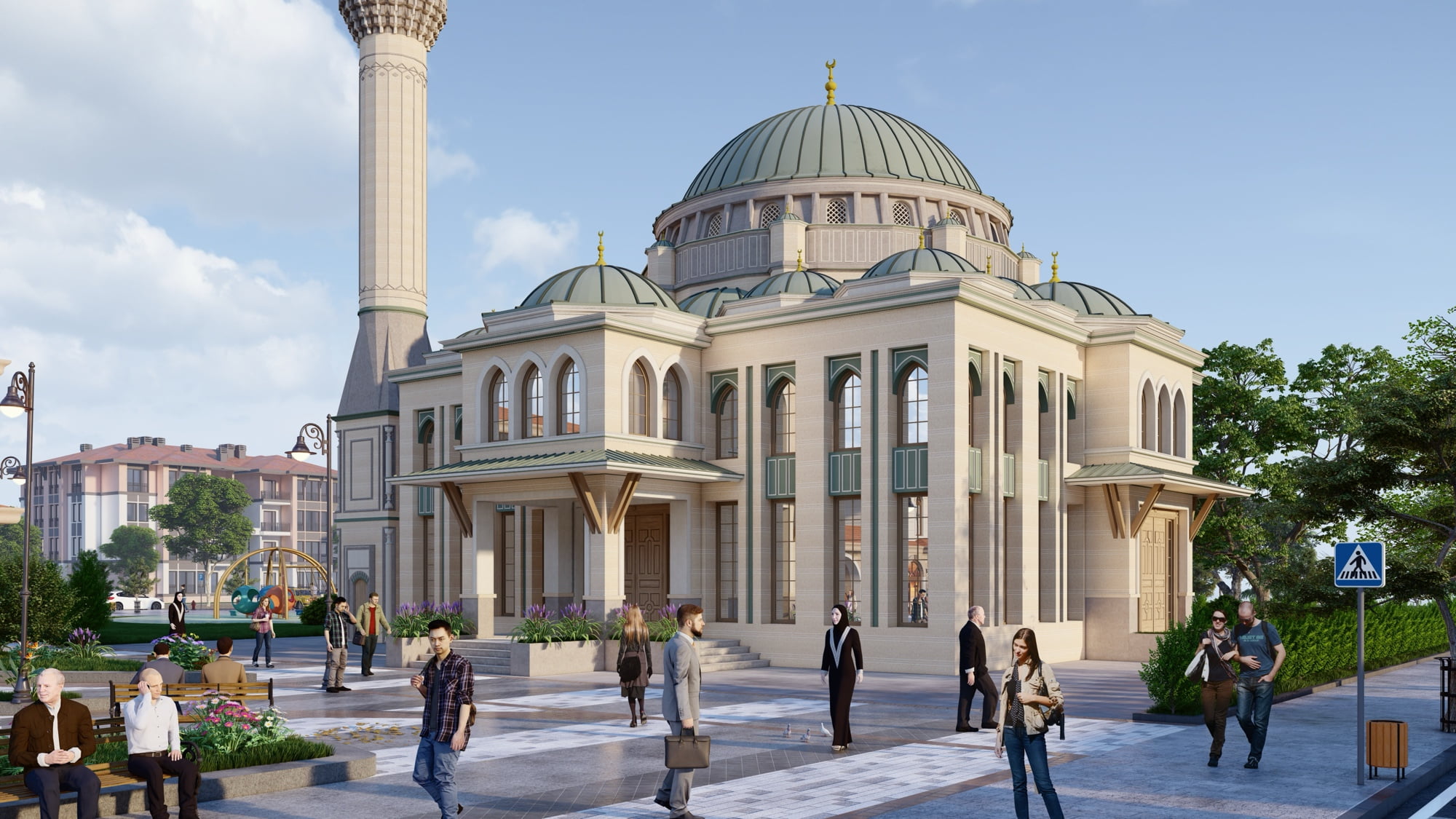 500 Kişilik Cami Projesi 3